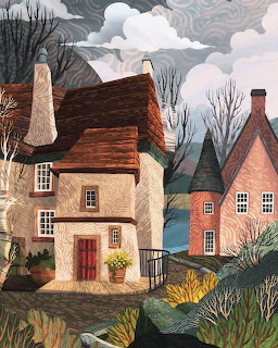 English Village Illustration
