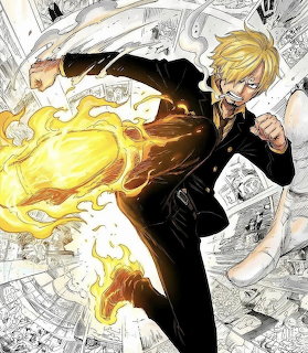 Blonde Anime Fighter Kick