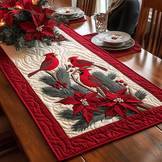 Cardinal Christmas Table