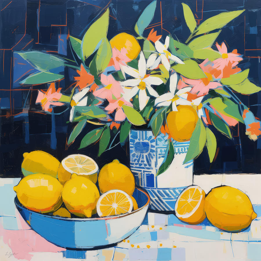 Bowl of Lemons Still Life