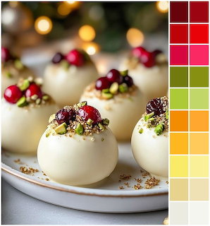 White Chocolate Dessert Spheres