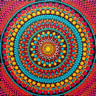 Colorful Dot Mandala Pattern