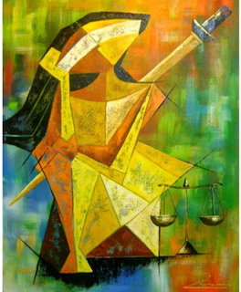 Abstract Lady Justice