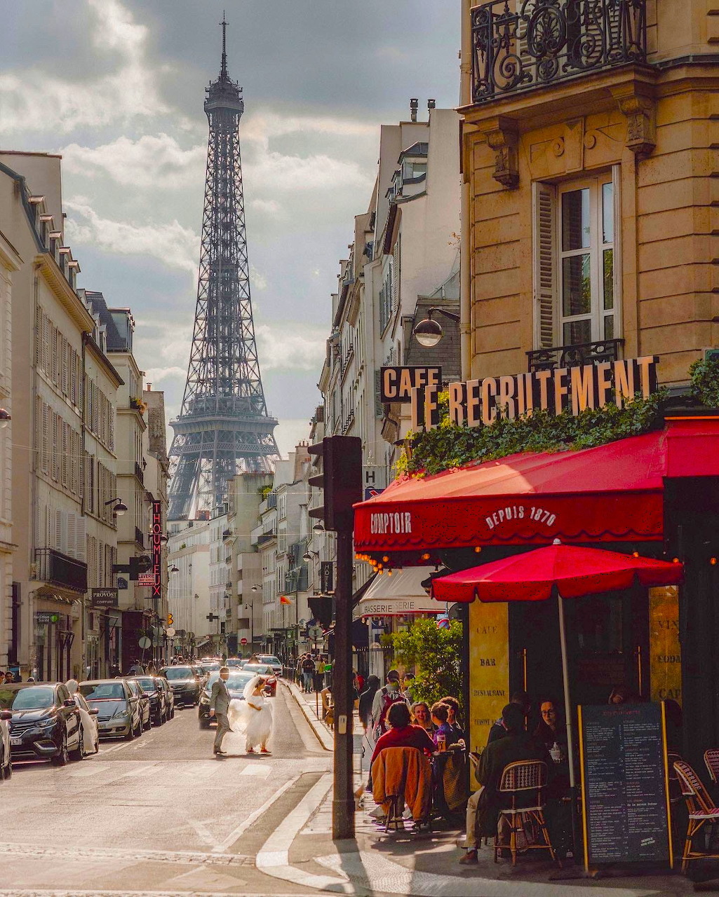Eiffel Tower Paris Street