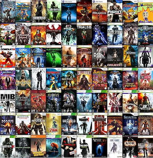 Video Game Box Art Collage