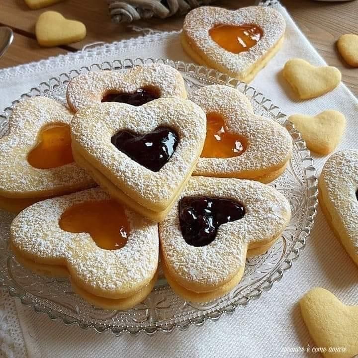 Heart-Shaped Linzer Cookies