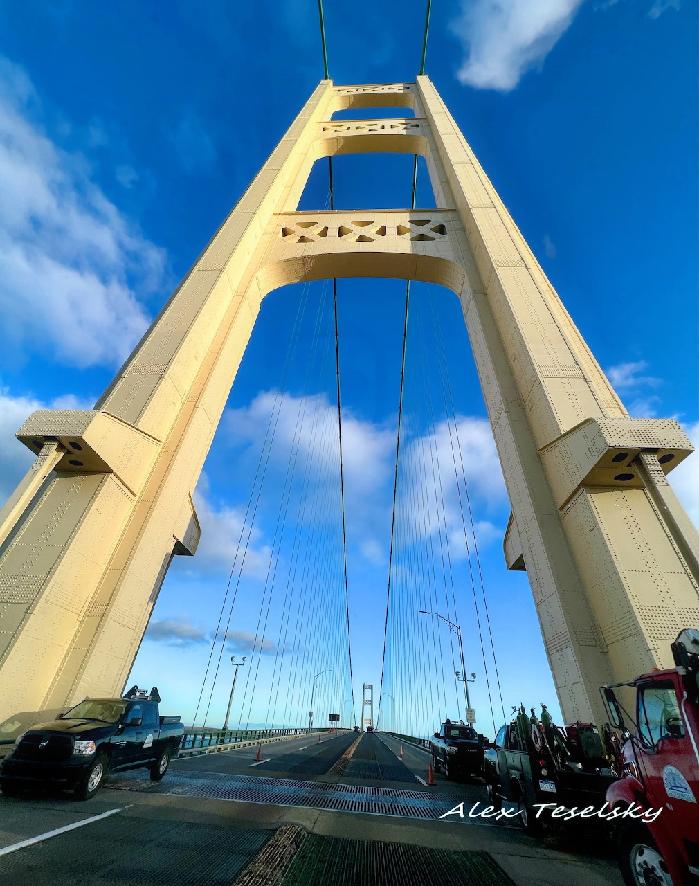 Mackinac Bridge Tower View