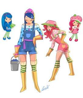 Strawberry Shortcake and Blueberry Muffin