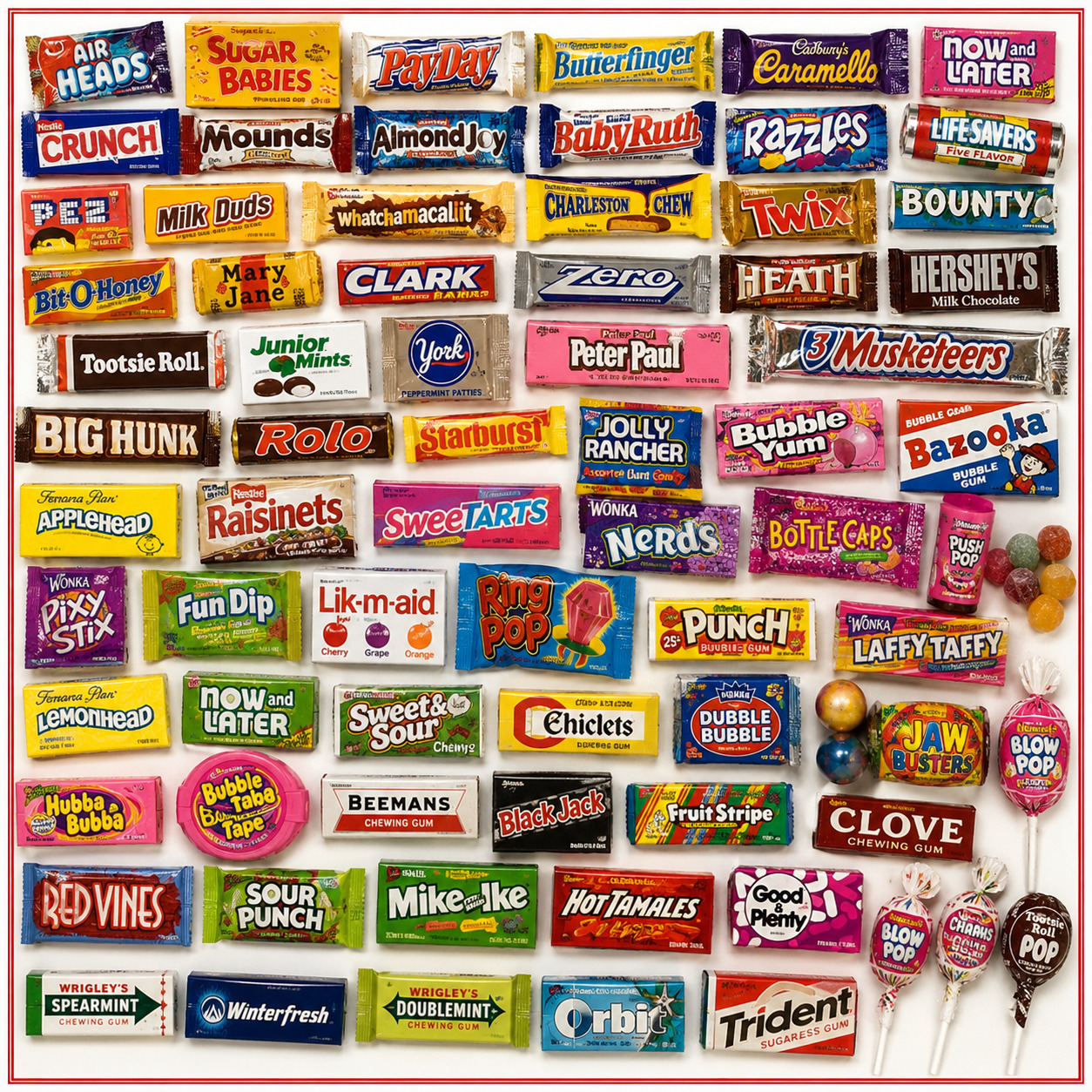 Candy Bar Collage