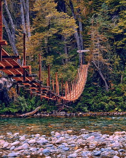 Hiking Trail Bridge Argentina