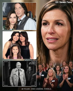 Photo collage with a close-up of a brunette woman and several smaller portrait and event photos
