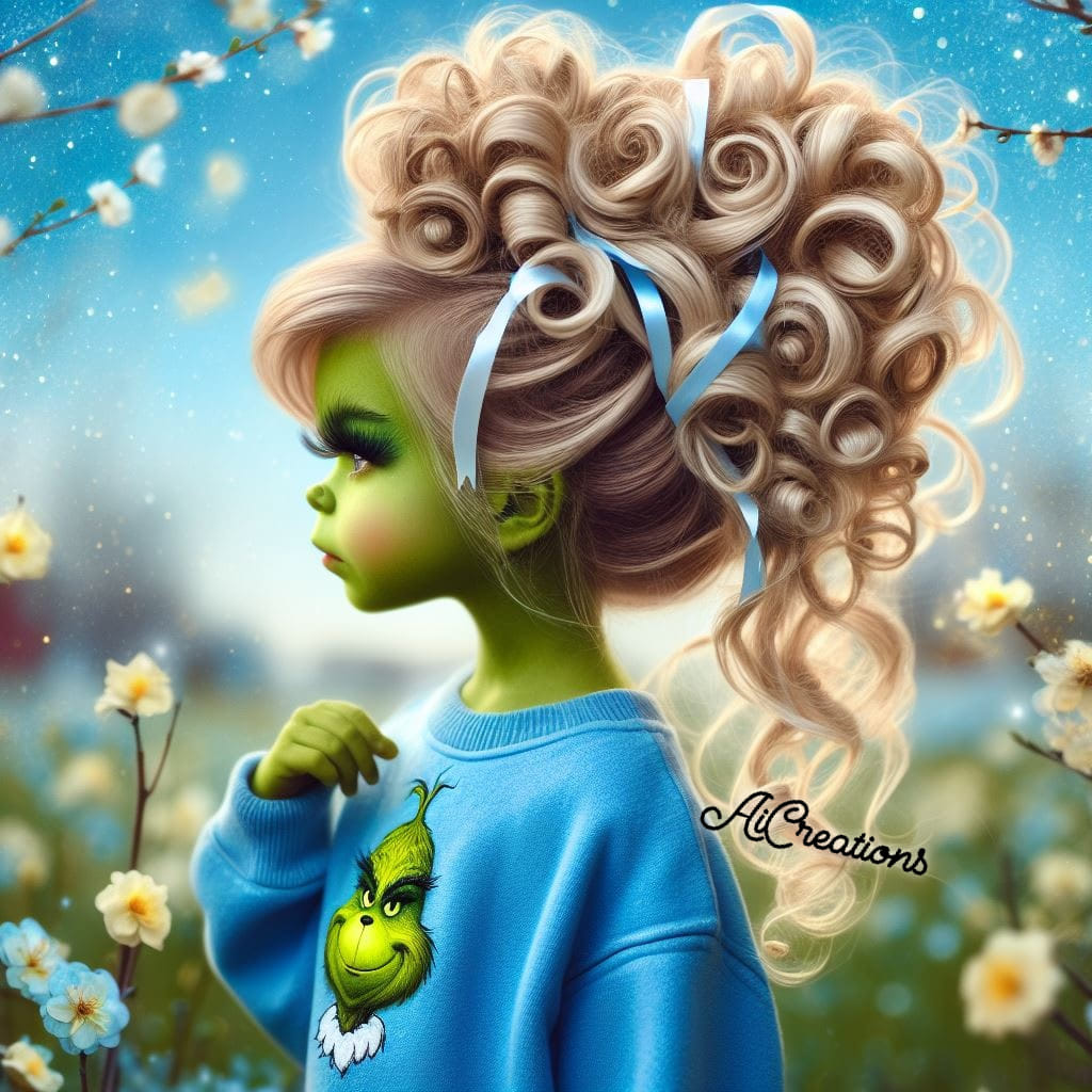 Green Faced Girl