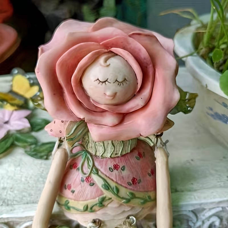 Ceramic Flower Doll