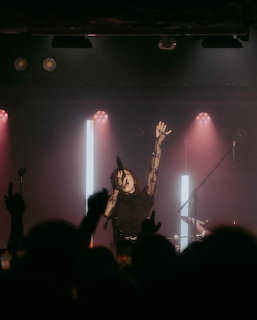 Singer on Stage