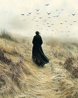 Windswept Path Woman