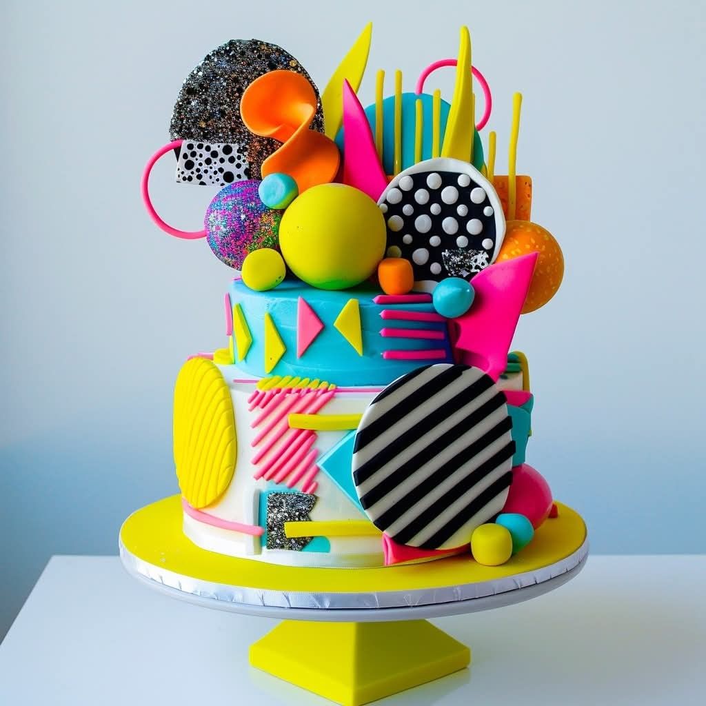 Colorful Abstract Cake