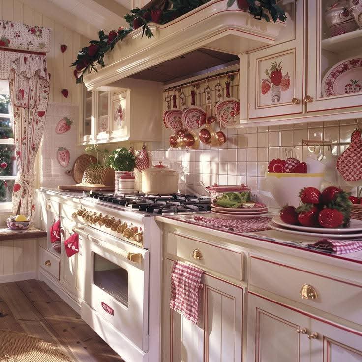 Pink Cottage Kitchen