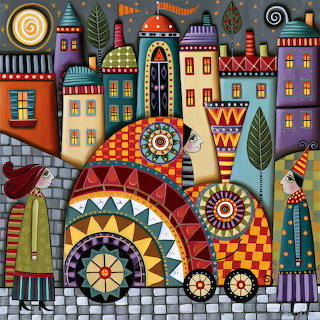 Whimsical Village Car