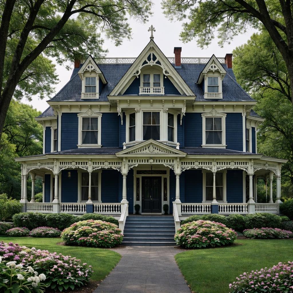 Victorian Mansion with Wraparound Porch