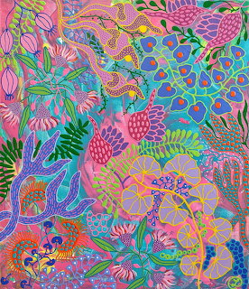 Colorful Tropical Floral Pattern