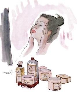 Vintage Beauty Advertising Illustration