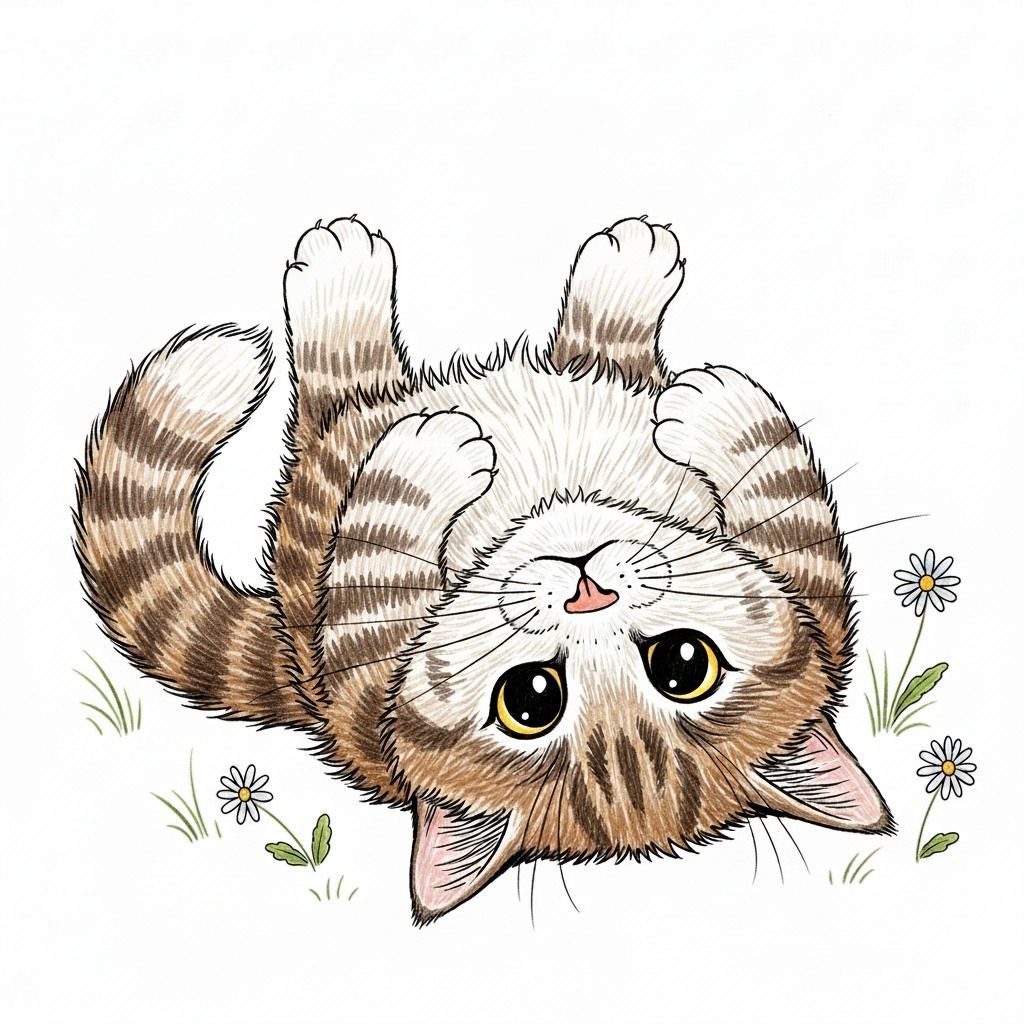 Upside Down Kitten