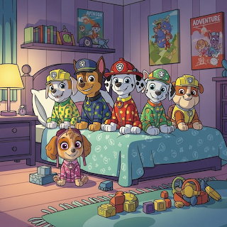 Cartoon Puppies Bedroom
