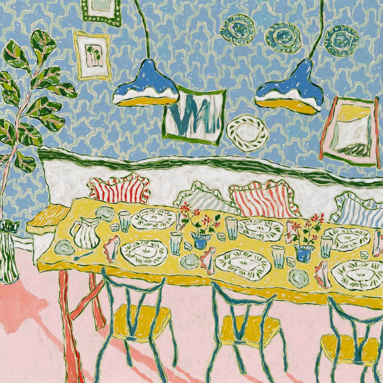 Illustrated Dining Room