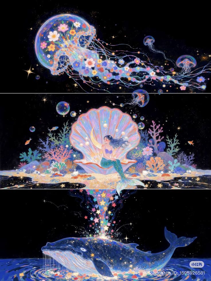 Jellyfish Mermaid Ocean Fantasy