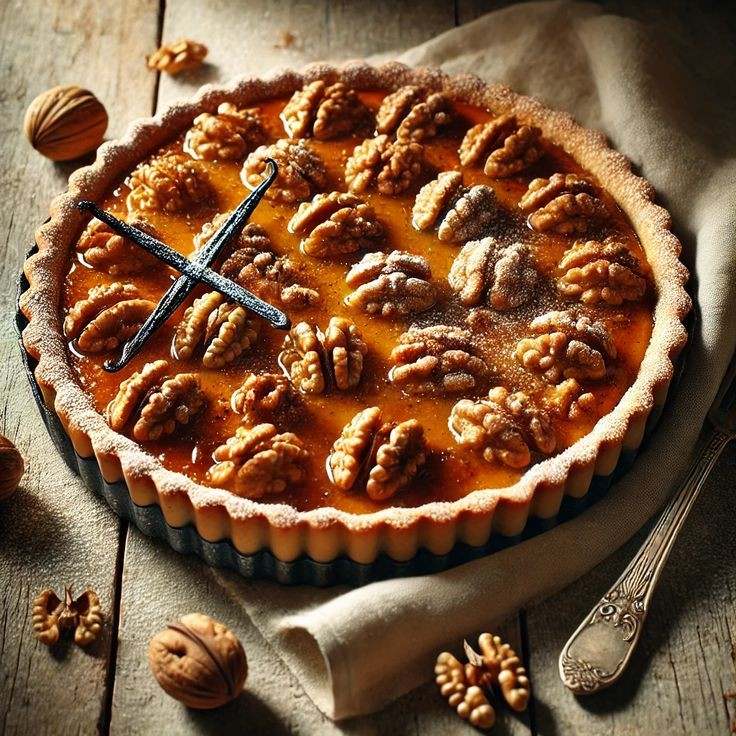 Pecan Tart with Caramel