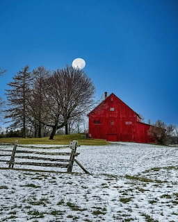 Moonset in Vermont