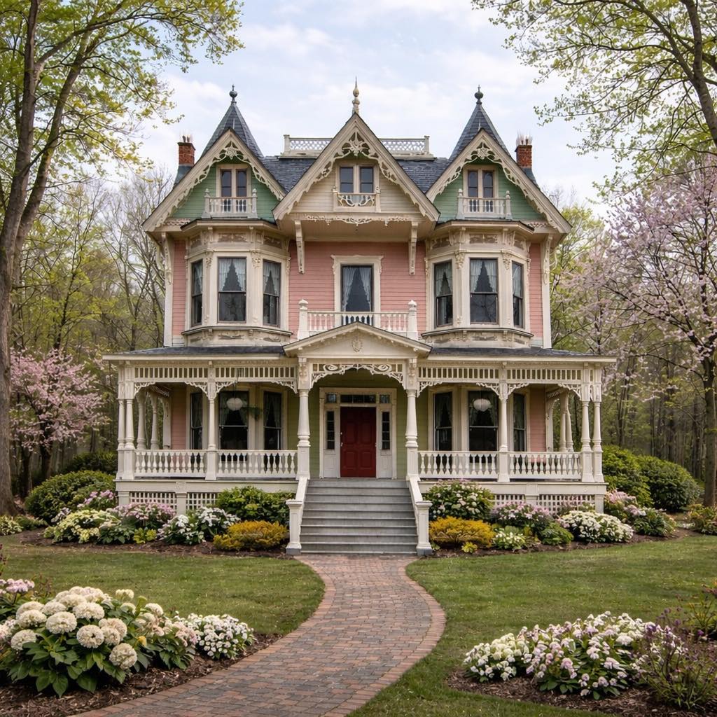 Victorian Mansion with Gardens