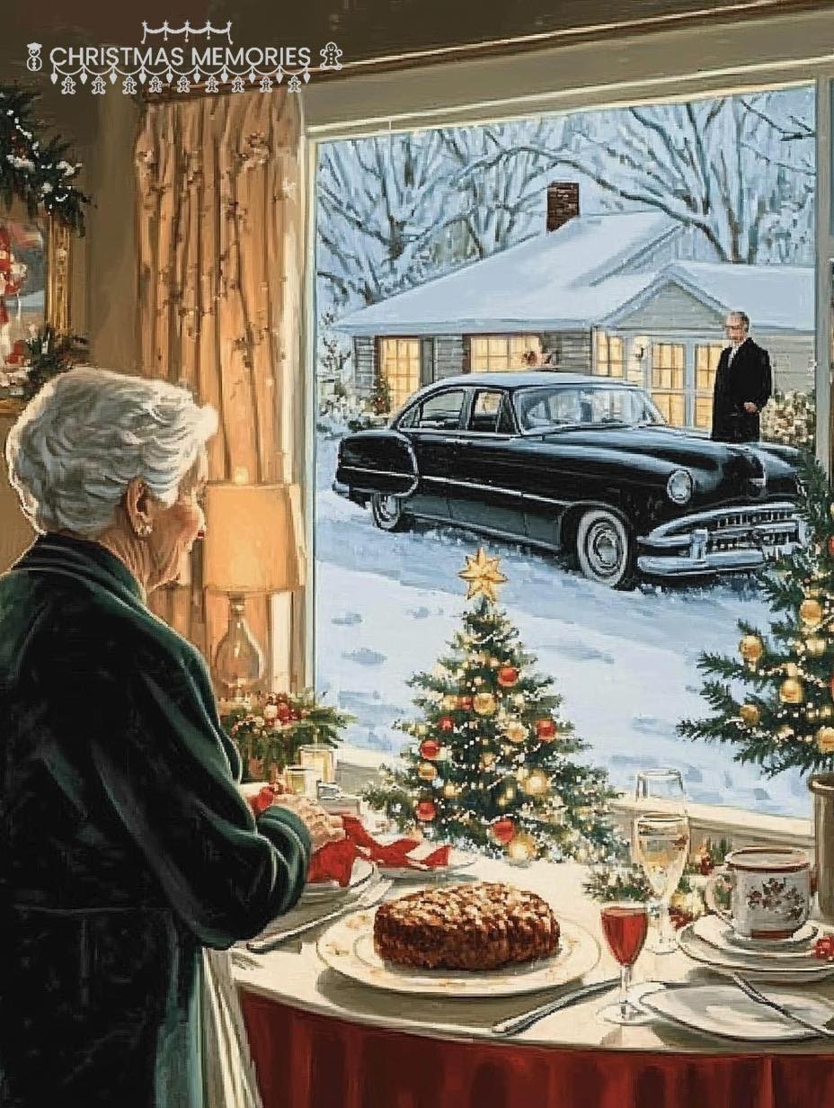 Christmas Memories Vintage Scene