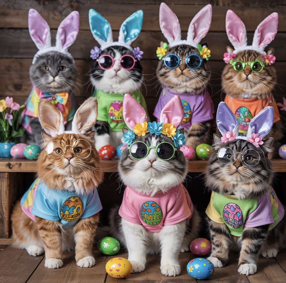 Easter Bunny Cats