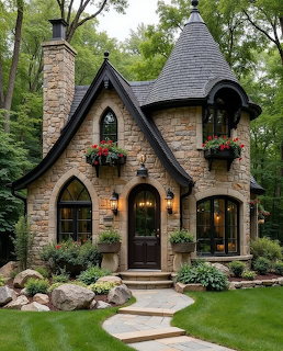 Stone Cottage with Turret