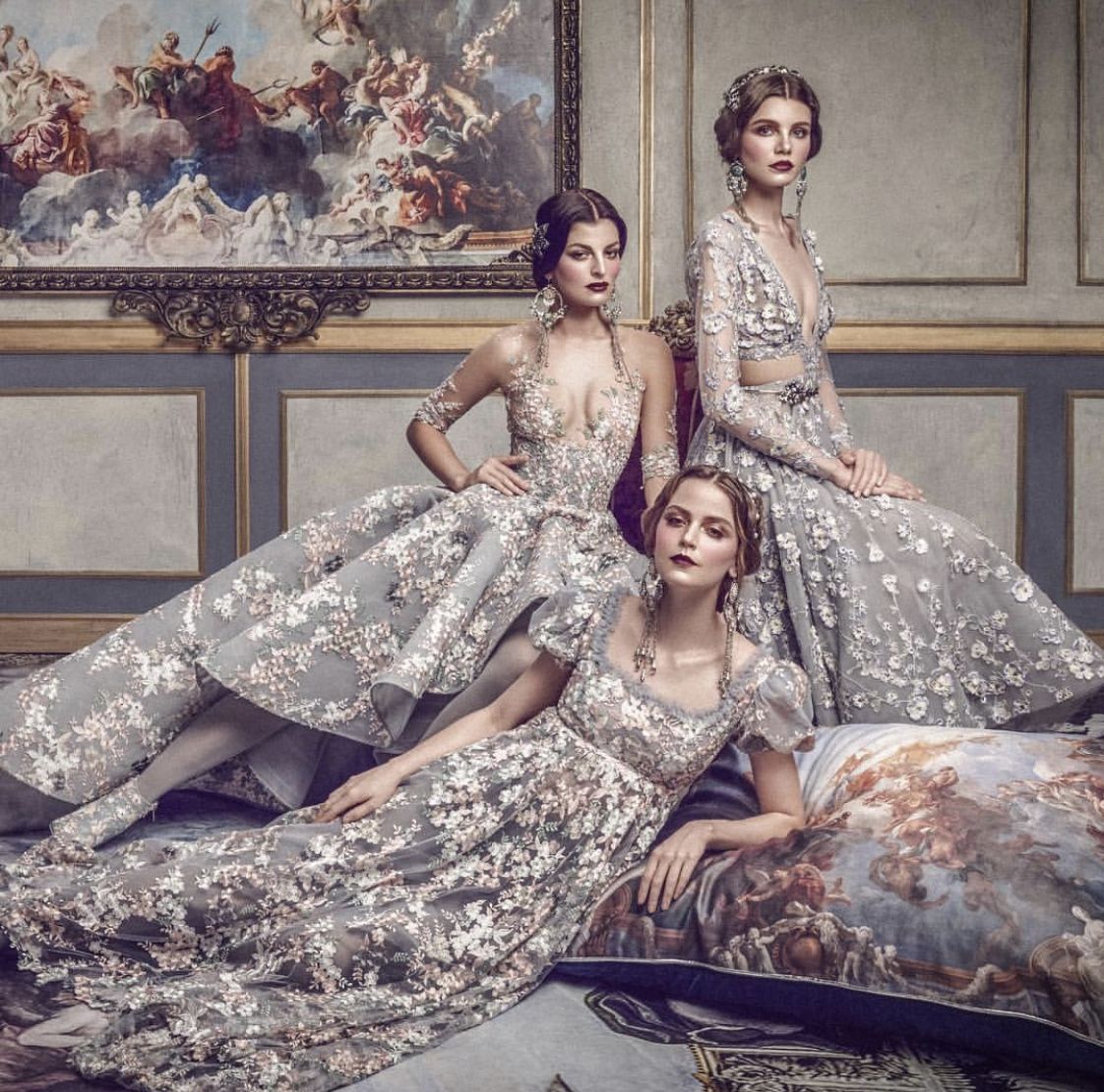 Three Women in Gowns