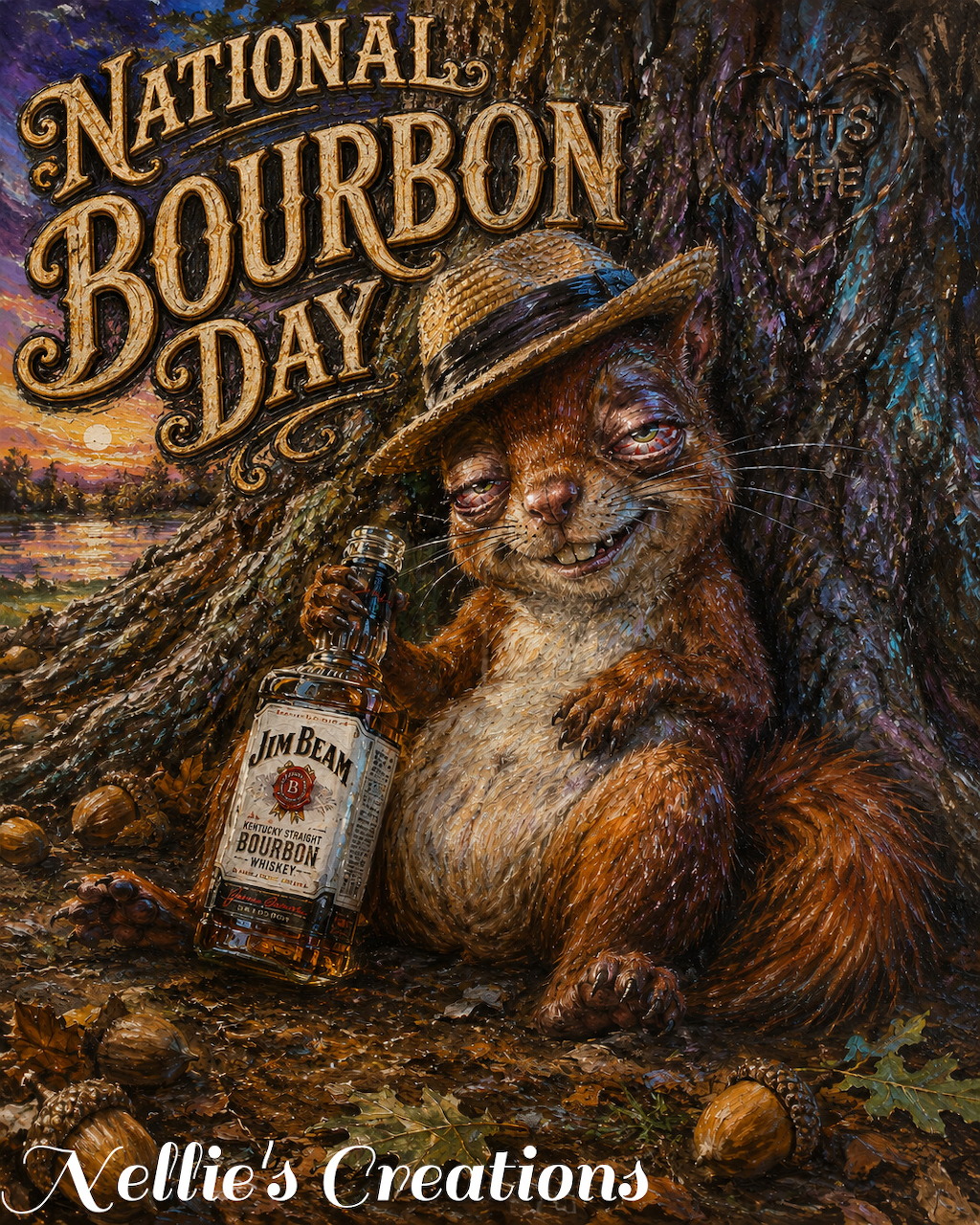 National Bourbon Day Squirrel