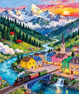 Alpine Village Sunset