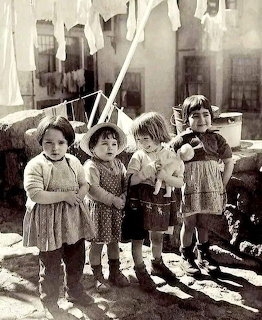 Vintage Children Street Portrait