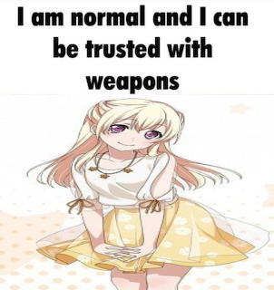 Anime Girl Trusted With Weapons