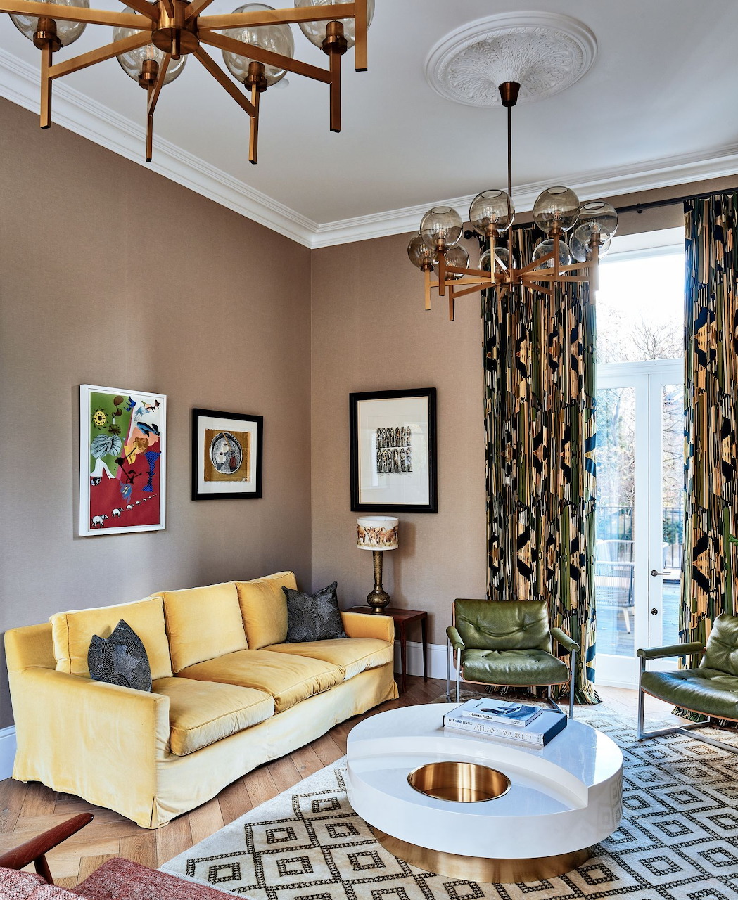 Pale Gold Sofa Living Room