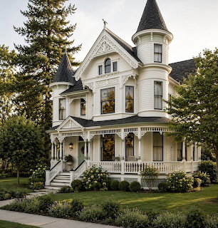 Victorian Mansion with Turret