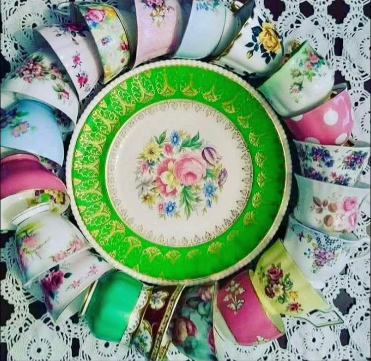 Vintage Floral China Teacups