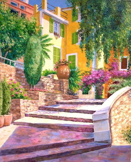 Mediterranean Village Stairway