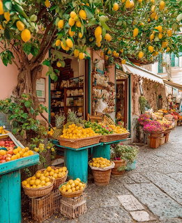 Italian Lemon Market Stand