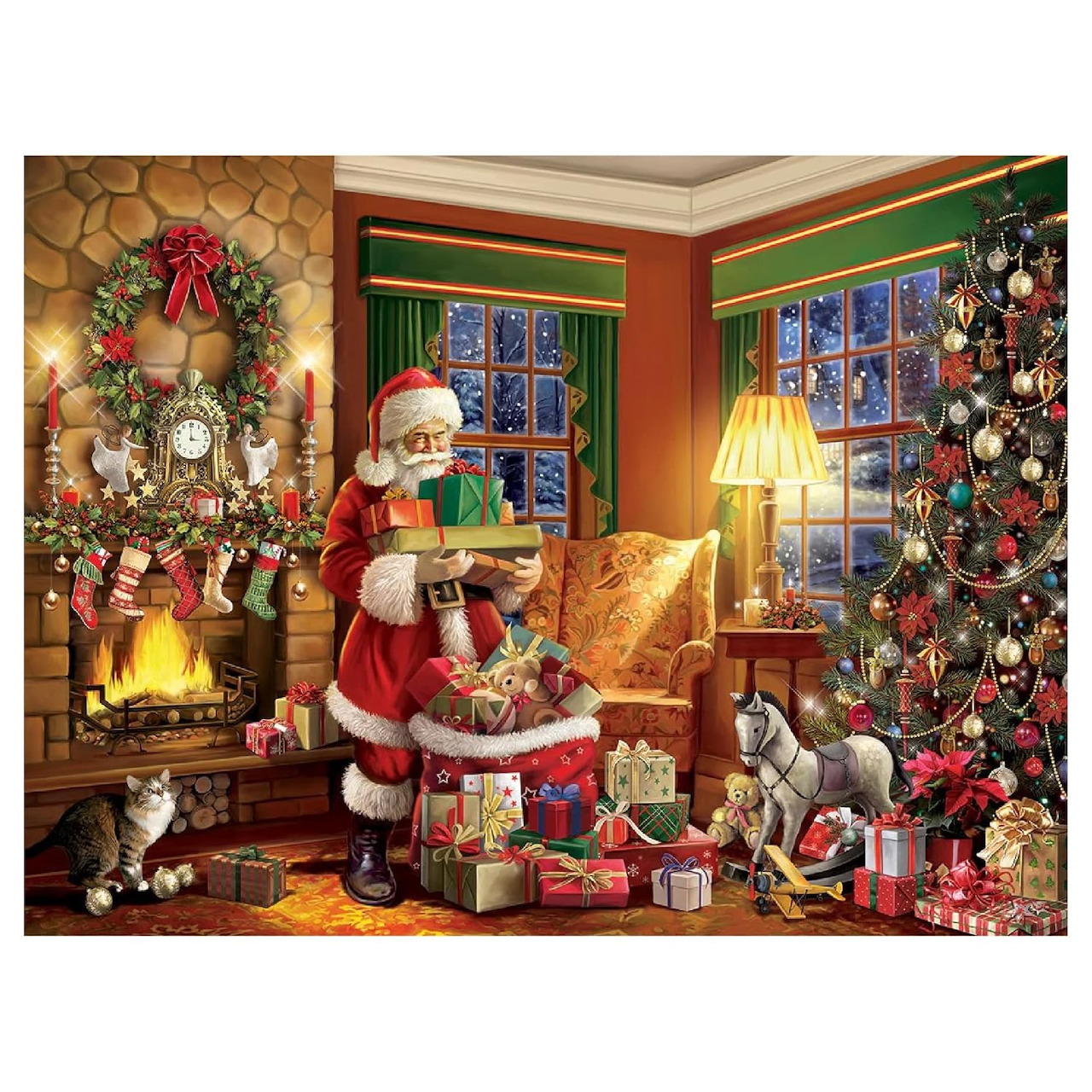 Santa Delivering Gifts