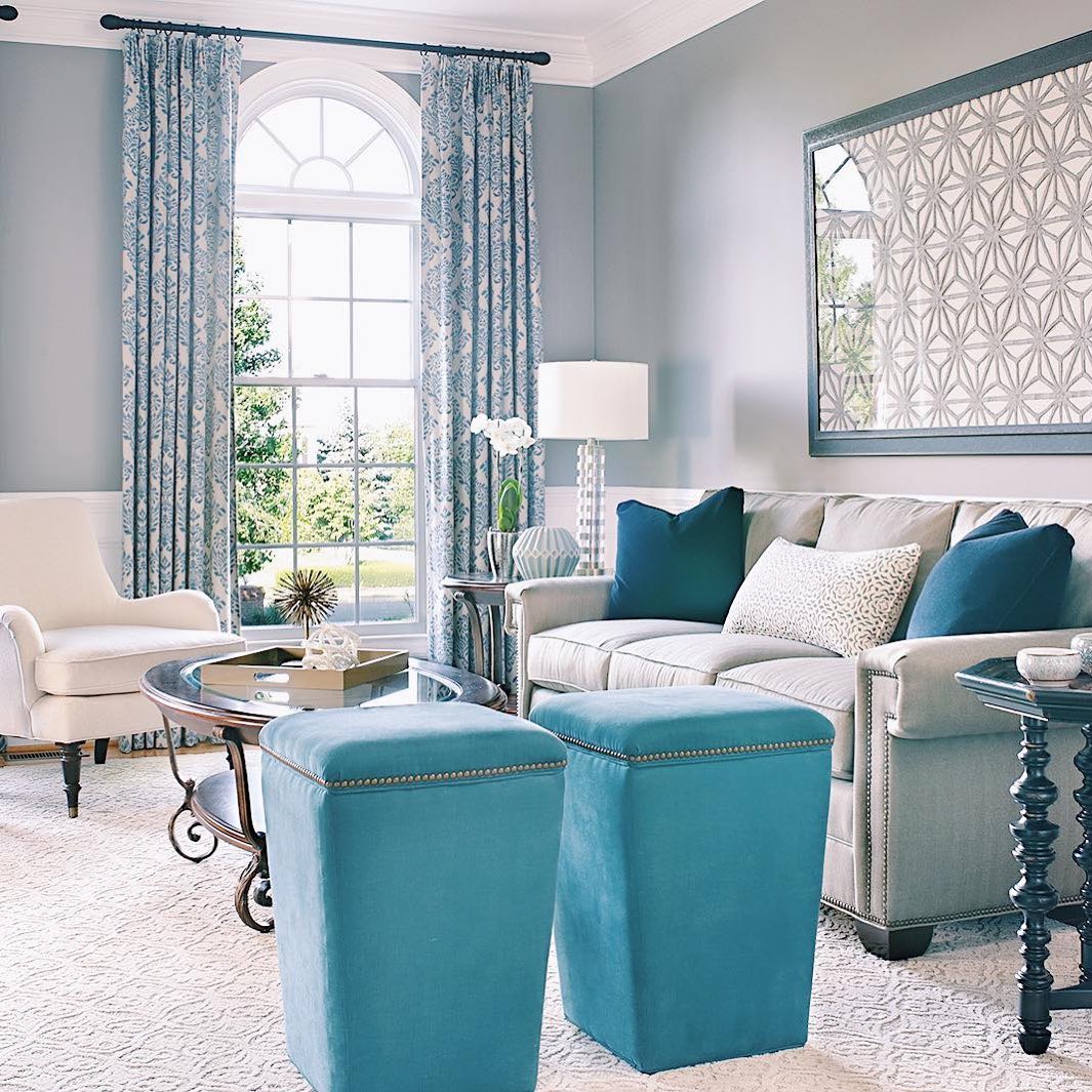 Blue Gray Living Room