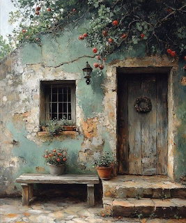 Rustic Old House Facade