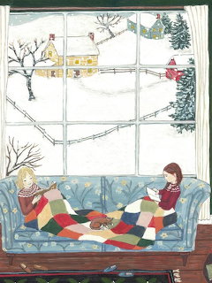 Cozy Winter Reading by Window