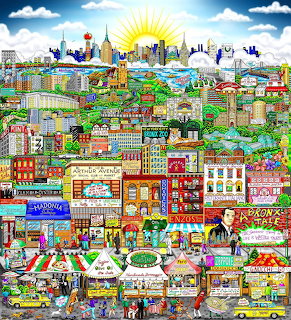 Colorful City Collage